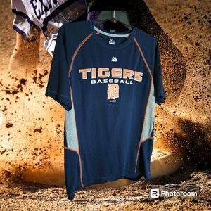Majestic Detroit‎ Tigers Baseball Dri Fit Size M